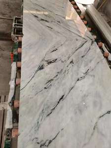 Marbre noir Calacatta naturel, marbre blanc poli avec des veines noires, dalle pour sol, mur, îlot de cuisine, escaliers - Product Image 6