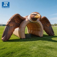 Arche gonflable en forme d'aigle pour événements, tunnel gonflable de mascotte, entrée de compétition sur le thème des animaux, entrée d'activité gonflable