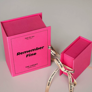 Exquisite Pink Embossed Jewelry Box with Ribbon Detail A Minimalist Packaging Solution for Fine <b>Rings</b> Earrings Bracelet - Product Image 1
