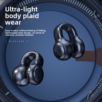 Écouteurs sans fil OWS Bluetooth 5.3 à clip d'oreille avec suppression du bruit pour appels clairs, étanches IPX4, son HiFi