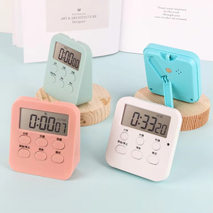 Minuteur de cuisine silencieux et multifonctionnel en gros avec affichage numérique LED, en plastique, conception magnétique - Idéal pour la pâtisserie et les étudiants - Product Image 5