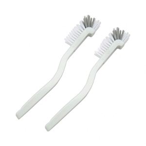Ensemble de 2 brosses à verres en plastique à long manche de 23,5 cm, brosses de nettoyage courbées pour verres et bouteilles, brosse à vaisselle - Product Image 2