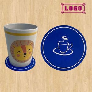 Sous-verres en silicone personnalisés pour tasses à bière, sous-verres en PVC imprimés sur mesure - Product Image 1