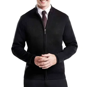 Oem/Odm Mannen Zakenbank Luchtvaartmaatschappijen Kantoor Werknemer Trui Gepersonaliseerde Mannen Gebreide Uniform Trui Vest