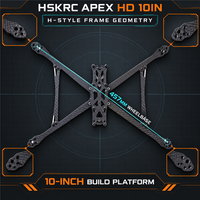 Châssis de drone FPV APEX HD 10 pouces, empattement 457 mm, type H, fibre de carbone, support FC 20x20 30x30, support moteur 16x16 19x19, CE/FCC