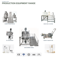 Homogénéisateur mélangeur à cisaillement élevé 50L, machine à émulsionner sous vide pour la fabrication de crèmes cosmétiques et de lotions, en acier inoxydable 316L, pour savon liquide