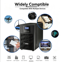 UPS de haute qualité, original, 30KVA 40KVA, triphasé, en ligne, double conversion, onde sinusoïdale pure, réseau