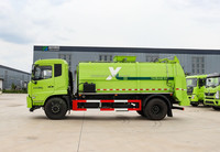 Dongfeng 10 CBM camion à ordures de cuisine camion de collecte des déchets de cuisine chargeur arrière camion à déchets alimentaires en vente