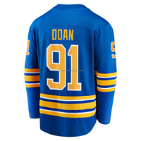 Jersey Hoki Es Buffalo Sabre Amerika Kanada Bordir Grosir # 72 Thompson # 26 Rasmus Dahlin # 91 Seragam Hoki Josh Doan