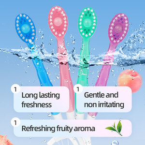 Mini cepillo de dientes desechable con perlas efervescentes, cerdas suaves, empaquetado individualmente, cepillo de dientes de viaje para adultos - Product Image 1