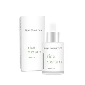 Private Label Rice Skin Care Set Rice Serum Hyaluronic Acid Skin Care Reduce Fine Lines Nourishing Brightening Skin