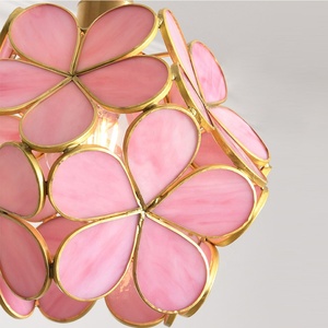 โคมไฟห้อยเพดานทองแดงลายดอกไม้สไตล์โมเดิร์น ดีไซน์นอร์ดิก สำหรับตกแต่งบ้าน ห้องรับประทานอาหาร ทางเดิน ห้องทำงาน - Product Image 5