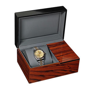 Boîte à montre en bois personnalisée de haute qualité, écologique, de la marque DS, en MDF, peinte par pulvérisation, en forme de coquille - Product Image 6