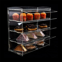 Vitrine pâtisserie boulangerie présentoir à dessert acrylique 4 couches acrylique beignets vitrine à biscuits
