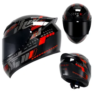 卸売用スマートモーターサイクルヘルメットブラックホワイトXXL中国OEMシェルパッキングフェイスPCSプラスチックカラーダブルサポート安全ABS