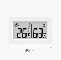 OEM Customizable Degree Meter Monitor Indoor Mini Portable Temperature Humidity Monitor with Digital LCD Display