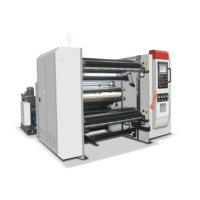 Machine de découpe et de rembobinage PLC informatisée de haute précision avec roulements de moteur de pompe pour étiquettes et films en rouleaux automatiques