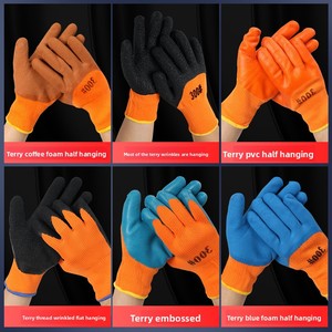 <span class=keywords><strong>Guanti</strong></span> in Spugna Personalizzati Antiscivolo, Resistenti all'Usura e Traspiranti con Logo in PVC per Protezione Lavorativa nella Manipolazione e Lavorazione Meccanica - Product Image 2