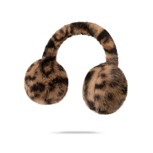 <span class=keywords><strong>Cache</strong></span>-oreilles en peluche douce et pliable à imprimé léopard, chaud pour l'hiver, pour femmes - Product Image 2
