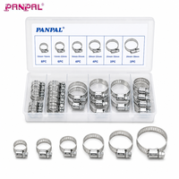 Kit d'assortiment de 26 colliers de serrage pour tuyaux, ensemble de pinces réglables multi-tailles pour fixation de tuyaux, prend en charge la personnalisation OEM ODM