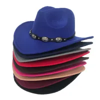 Chapeau de Cowboy en feutre pour hommes, vente en gros, Offre Spéciale