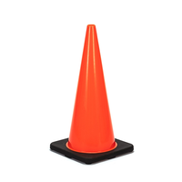Cône de signalisation routière Wesure Safety 700 mm en PVC robuste et flexible, base de 360 mm, 3,2 kg
