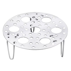 Support de cuisson à la vapeur en acier inoxydable, épaissi et pliable, pour cuisine domestique, avec trous denses pour un transfert rapide de la chaleur - Product Image 2