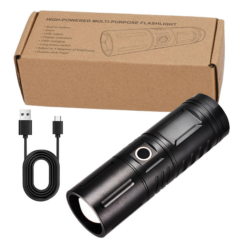 Flashlight Built-in 18650*3 lithium battery