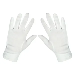 Gants blancs de bienvenue, etiquettes en coton pur, gants de travail fins et antiques, bijoux, gants de main pour conducteur