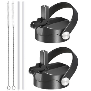 Nouvelle conception brevetée, bouteille isotherme portable en acier inoxydable écologique avec <span class=keywords><strong>bouchon</strong></span> à clapet, 12oz/18oz/32oz/40oz/64oz, à large ouverture - Product Image 1