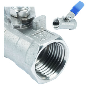 Válvula de Bola de Acero Inoxidable con Rosca Interna de Precisión Yod, de 1/4 <span class=keywords><strong>a</strong></span> 2 Pulgadas, de Paso Completo, para Compresores de Gas y Aire, y Plomerí<span class=keywords><strong>a</strong></span> - Product Image 3