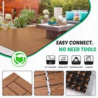 Revêtement de sol extérieur personnalisé Interlock en wpc gaufrage 3D grain de bois Dalle de terrasse composite Bois texture plastique Revêtement de sol