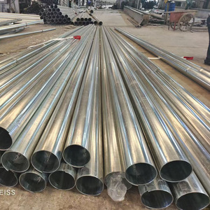 Poste de farola cónico/octogonal de acero galvanizado/metal poste de farola para exteriores lámpara de doble brazo de 5m poste de Arte de acero HDG - Product Image 2