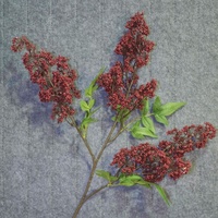 Fleur artificielle de Nandina Acacia, fruit en soie et plastique, faite à la main, style rétro, pour arrangement floral de mariage, décoration de salon et de table à manger