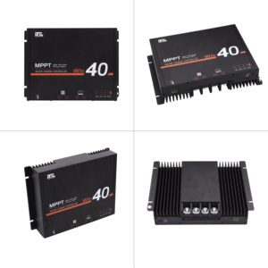 Contrôleur de charge solaire MPPT 12V 24V 40A pour tous types de batteries, protection IP54, puissance PV maximale 520W/1040W pour <span class=keywords><strong>camping</strong></span>-<span class=keywords><strong>car</strong></span> et caravane - Product Image 2