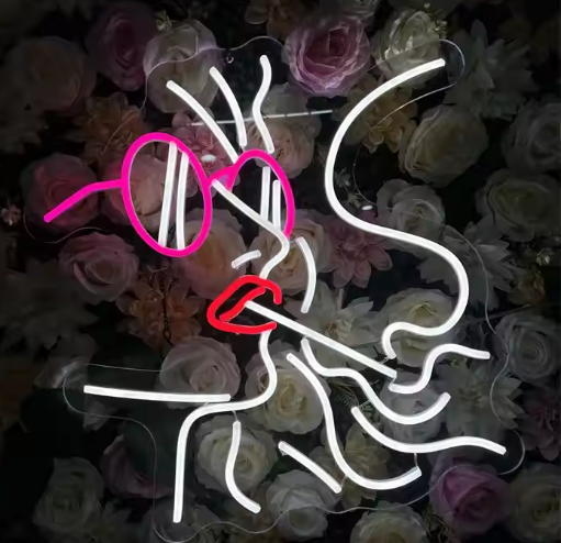 Custom No MOQ Acrylic Sexy Lady LED Neon Sign for Outdoor Indoor Business Decor Shop Nightclub bar Wall Light