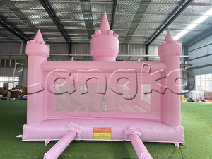 Nuevos castillos populares inflables comercial <span class=keywords><strong>Castillo</strong></span> de salto hinchable Casa de gorila Rosa inflable para niñas - Product Image 5