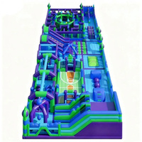 Parc d'attractions gonflable géant pour enfants, en PVC, pour événements importants, location de jeux gonflables