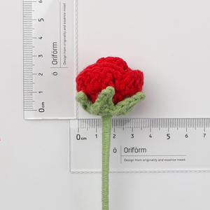 Bouquet de roses à bulles au Crochet multicolore créatif Ornement de fleurs tricotées en <span class=keywords><strong>laine</strong></span> pour l'obtention du diplôme Vente directe d'Halloween pour - Product Image 6