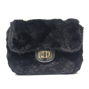 <span class=keywords><strong>Bolsos</strong></span> de mano negros de alta calidad para el día a día para mujer, <span class=keywords><strong>bolsos</strong></span> de lujo para mujer, sin logotipo, fury, pequeños - Product Image 1