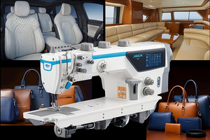 Nouvelle machine à coudre industrielle JACK Z7 multi-tissus à point noué triple transport, robuste - Product Image 5