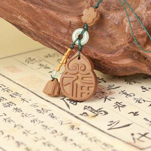 Collier porte-clés d'accessoires spirituels avec perles d'encens traditionnelles porte-bonheur Feng Shui et mélange d'encens aux herbes médicinales - Product Image 2