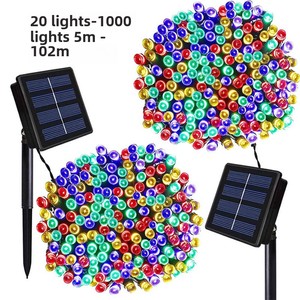 Nhỏ Đầy Màu Sắc <span class=keywords><strong>LED</strong></span> Năng Lượng Mặt Trời Chuỗi Đèn Không Thấm Nước Ngoài Trời Treo Đèn Cho Bãi Cỏ Sân Trang Trí Chiếu Sáng Cross-Biên Giới - Product Image 1