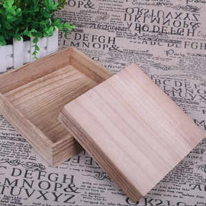 Bandeja DE SERVICIO DE MADERA rectangular para almacenamiento decorativo Caja de regalo de tienda de dulces de Navidad hecha a mano - Product Image 5