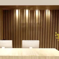 Fabrik direkt Wpc Holz Holzmaserung laminiert Indoor WPC Wand paneel für die Innenausstattung
