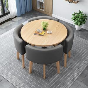 Bàn ăn <span class=keywords><strong>4</strong></span> chỗ hiện đại đặt đồ nội thất bằng gỗ bền cho căn hộ gia đình nhà máy doanh thu nhanh bán buôn với lợi nhuận nhỏ - Product Image 2