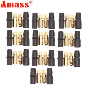 Amass 3.5 מ "מ sh3.5 מחבר מצופה זהב עם שרוולים מגן עבור מנוע <span class=keywords><strong>rc</strong></span> סירה - Product Image 2