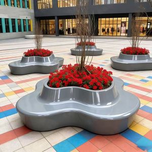 Taburete Decorativo Creativo B37 de FRP, Pieza de Arte Multifuncional para Jardín, Centro Turístico, Lago, Punto de Fotografía, Atracción - Product Image 5