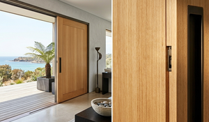 ประตูไม้ Agathis ดีไซน์หรูหรา สำหรับภายในและภายนอก พื้นผิวเรียบ ขนาดสั่งทำได้ โครงสร้างแข็งแรง ทนทาน คุณภาพสูง - Product Image 4