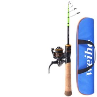 WH800 Spinnrolle B1 Baitcasting-Rollen-Set Köder Mikro-Kreaturen Soft Stream Soft Tone Action 1,68m Zusammengeklappt Länge